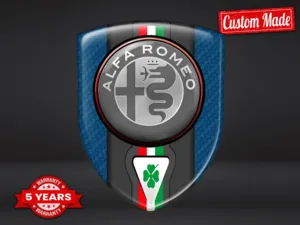 Alfa Romeo Impresión Parachoques Estilo Premium Personalizable